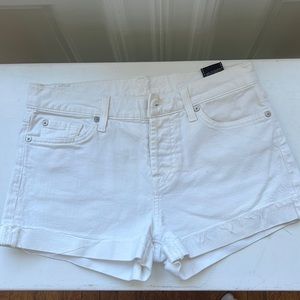 7 for all mankind white shorts
